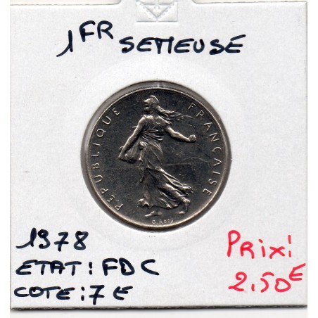 1 franc Semeuse Nickel 1977 FDC, France pièce de monnaie