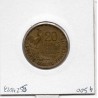 20 francs Coq G. Guiraud 3 faucilles 1950 TTB, France pièce de monnaie