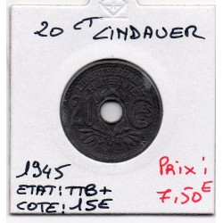 20 centimes Lindauer 1945 TTB+, France pièce de monnaie