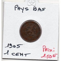 Pays Bas 1 cent 1905 TTB, KM 132 pièce de monnaie
