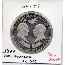 Haiti 100 gourdes 1977 Sup proof, KM 132 pièce de monnaie