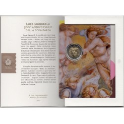 2 euro commémorative Saint Marin 2023 Luca Signorelli piece de monnaie €