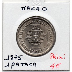 Macau 1 Pataca 1975 SPL, KM 6 pièce de monnaie