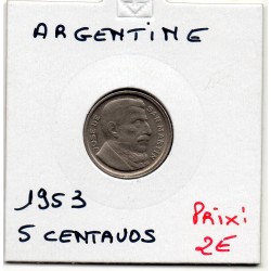 Argentine 5 centavos 1953 Sup, KM 46a pièce de monnaie