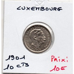 Luxembourg 10 centimes 1901 Spl, KM 25 pièce de monnaie