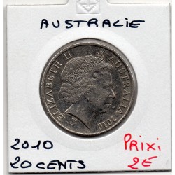 Australie 20 cents 2010 Sup-, KM 1513 pièce de monnaie