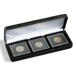 Ecrin Numismatique NOBILE pour 3 QUADRUM, 50x50 mm