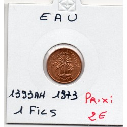 Emirats Arabes Unis 1 Fils 1393 AH - 1973 Spl, KM 2.1 pièce de monnaie
