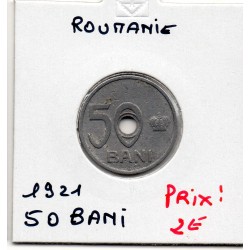 Roumanie 50 bani 1921 TTB+, KM 45 pièce de monnaie