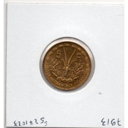 AOF Afrique Occidentale Française 5 Francs 1956 FDC, Lec 14 pièce de monnaie