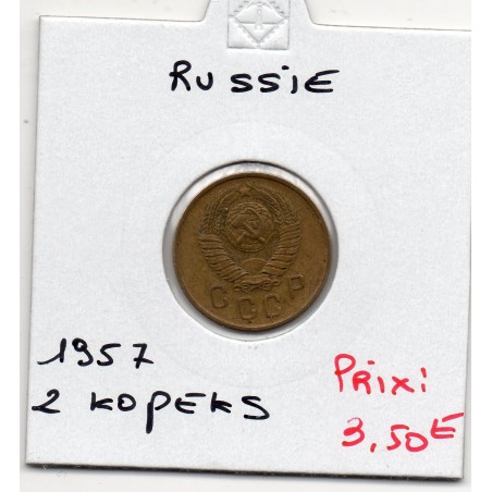 Russie 2 Kopecks 1957 TTB+, KM Y120pièce de monnaie