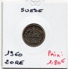 Suède 25 Ore 1960 TTB, KM 824 pièce de monnaie