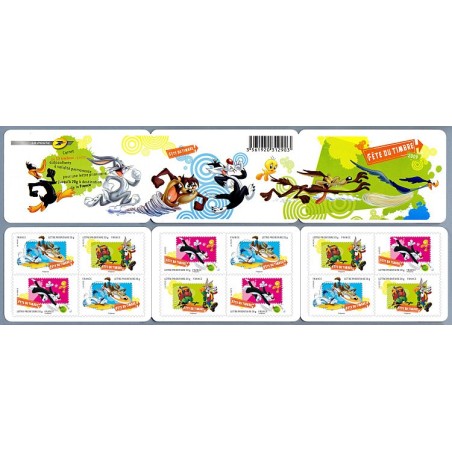 Yvert BC268 Carnet Journée du timbre 2009 Looney TOONS