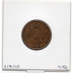 Belgique 2 centimes 1912 en français TTB, KM 64 pièce de monnaie