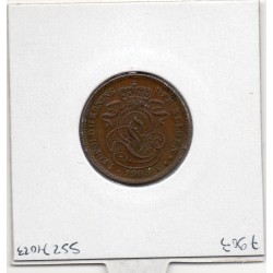 Belgique 2 centimes 1905 en Flamand TTB+, KM 36 pièce de monnaie