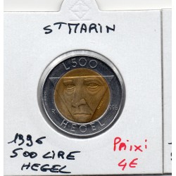 Saint Marin 500 lire 1996 Spl, Hegel KM 357 pièce de monnaie