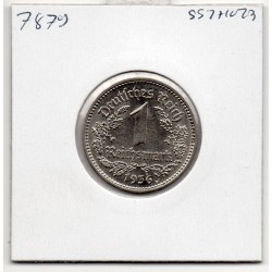 Allemagne 1 reichsmark 1936 A, Spl KM 78 pièce de monnaie