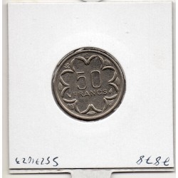 Etats Afrique Ouest 50 francs 1977 Sup+ KM 6 pièce de monnaie