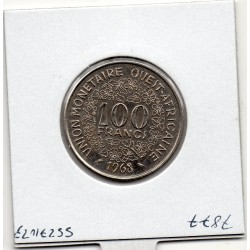 Etats Afrique Ouest 100 francs 1968 Spl KM 4 pièce de monnaie