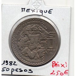 Mexique 50 Pesos 1982 Sup, KM 490 pièce de monnaie