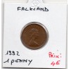 Falkland 1 penny 1992 Sup-, KM 2 pièce de monnaie
