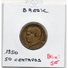 Brésil 50 centavos 1950 TTB-, KM 563 pièce de monnaie
