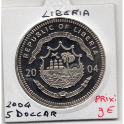 Libéria 5 Dollars 2004 Spl,...