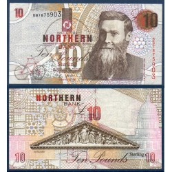 Irlande du nord Pick N°198a, Northern bank Billet de Banque de 10 pounds 1997