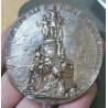 Medaille Abbeville Monument Amiral Courbet 1890 Bronze Poincon Corne