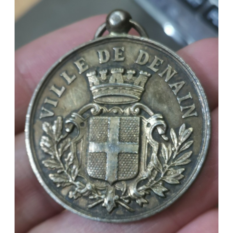 Medaille VIlle Denain Concours musical 1891 Argent