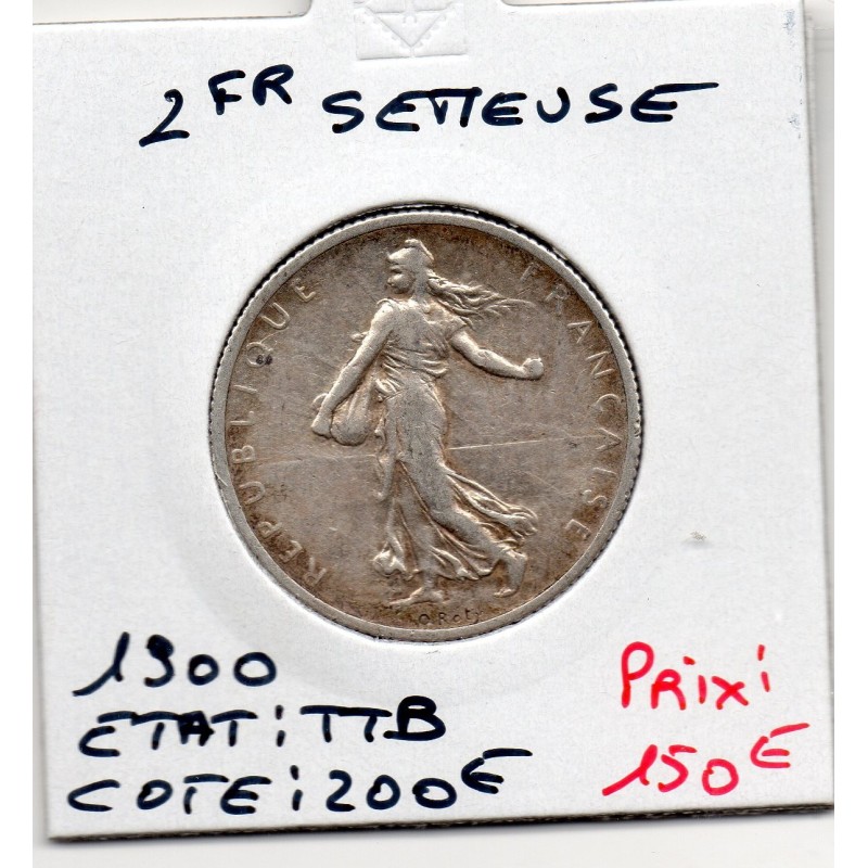 2 Francs Semeuse Argent 1900 TTB, France pièce de monnaie