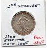 2 Francs Semeuse Argent 1900 TTB, France pièce de monnaie