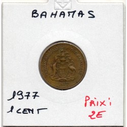 Bahamas 1 cent 1977 TTB+, KM 59 pièce de monnaie