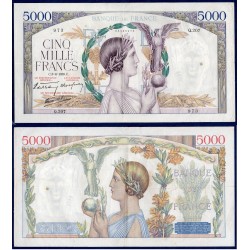 5000 Francs La Victoire TTB 8.6.1939 Billet de la banque de France