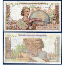 10000 Francs Génie Francais TTB- 16.8.1951 Billet de la banque de France