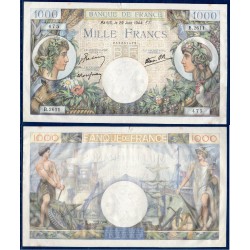 1000 Francs Commerce et industrie Sup- 29.6.1944 Billet de la banque de France