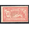 Timbre France Yvert No 119 Type Merson 40c Rouge et bleu neuf **