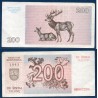 Lituanie P.45, Sup Billet de 200 Talonas 1992 cerfs