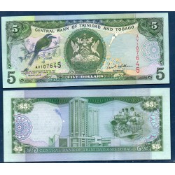 Trinité et Tobago Pick N°42b, Spl Billet de banque de 5 Dollars 2002