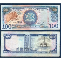 Trinité et Tobago Pick N°45, TB Billet de banque de 100 Dollars 2002