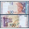 Malaisie Pick N°44d, TTB Billet de banque de 100 ringgit 1998-2001