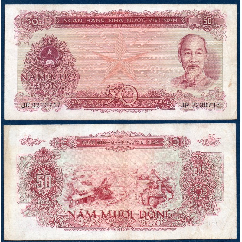Viet-Nam Nord Pick N°84a, TB Billet de banque de 50 dong 1976