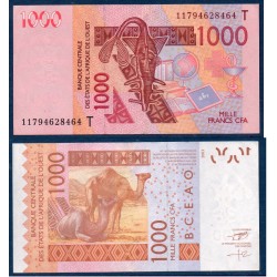 BCEAO Pick 815Tj pour le Togo, Billet de banque de 1000 Francs CFA 2011
