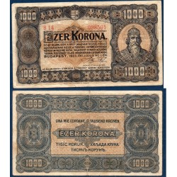 Hongrie Pick N°75a, TB Billet de banque de 1000 korona 1923