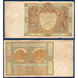 Pologne Pick N°71, TB Billet de banque de 50 zlotych 1929
