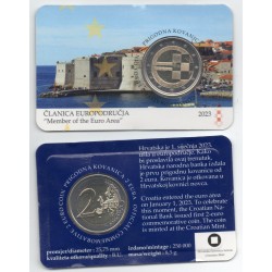 2 euro commémorative Croatie 2023 Introduction de l'Euro piece de monnaie €