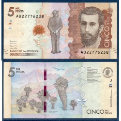 Colombie Pick N°459a, TTB Billet de banque de 5000 Pesos 2015
