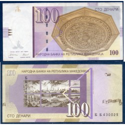 Macedoine Pick N°16b, TTB Billet de banque de 100 Denari 2004