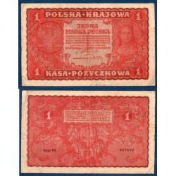 Pologne Pick N°23 TB Billet de banque de 1 Marka 1919