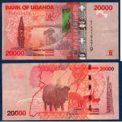 Ouganda Pick N°53d, TTB Billet de banque de 20000 Shillings 2015